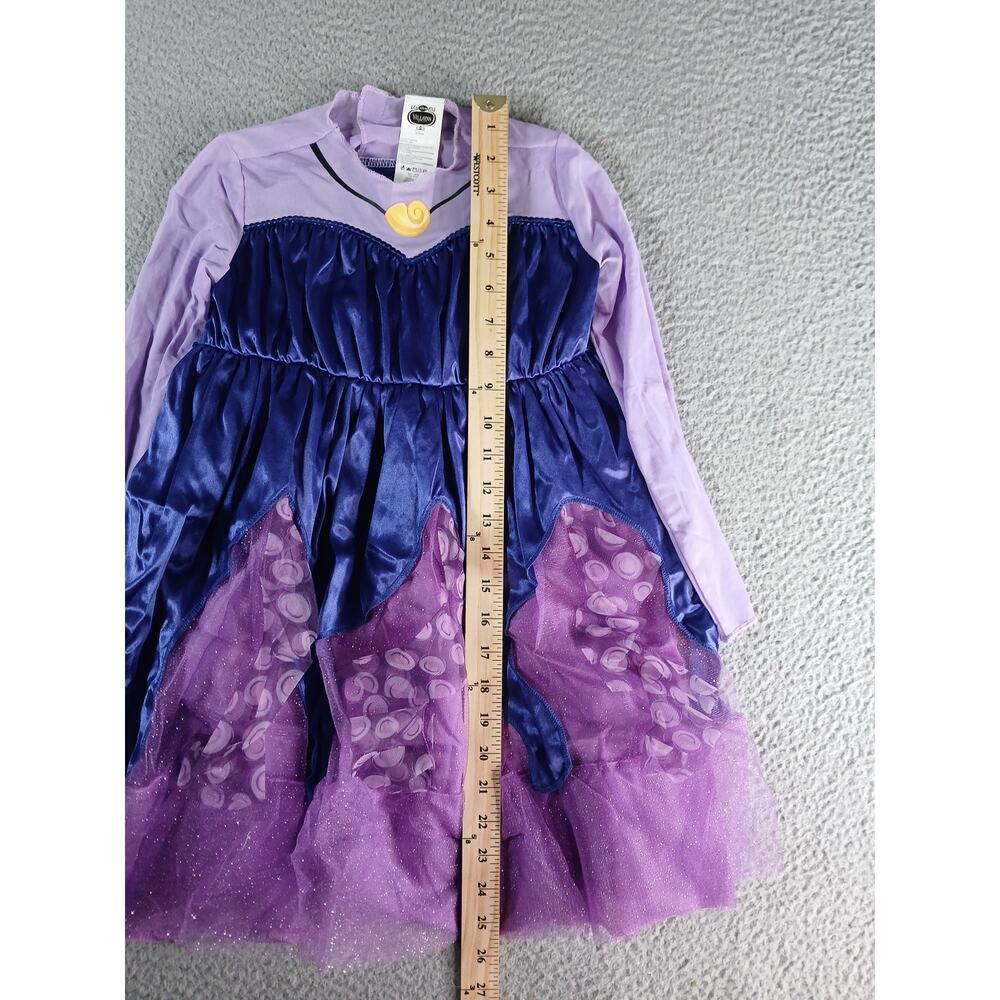 Disney Villains Ursula Costume Girls Small (Size 6) Purple Dress Halloween NWOT - Picture 3 of 7